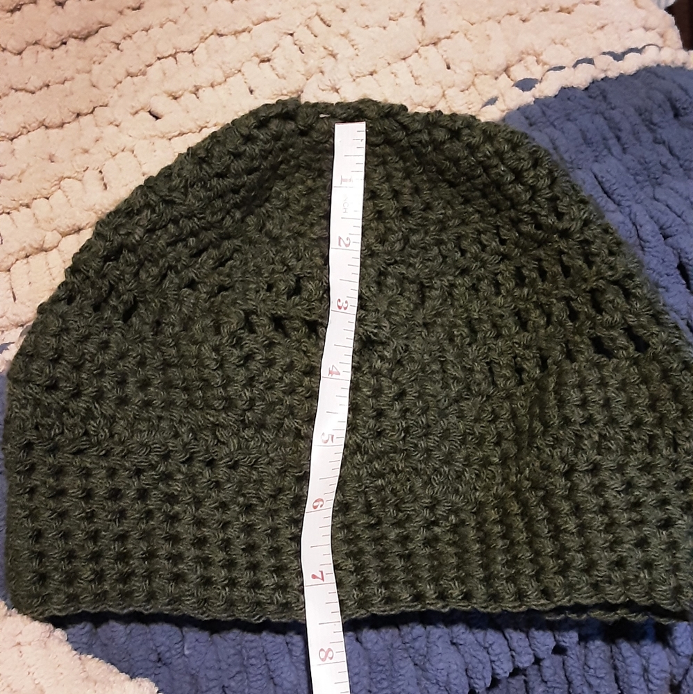 Handmade crocheted starchy beanie